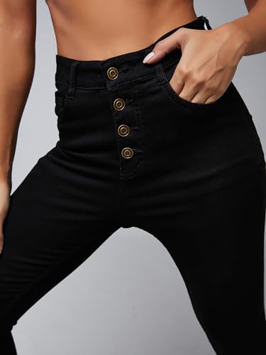 Image of Dolce Crudo Distressed High Rise Skinny Jeans for Women