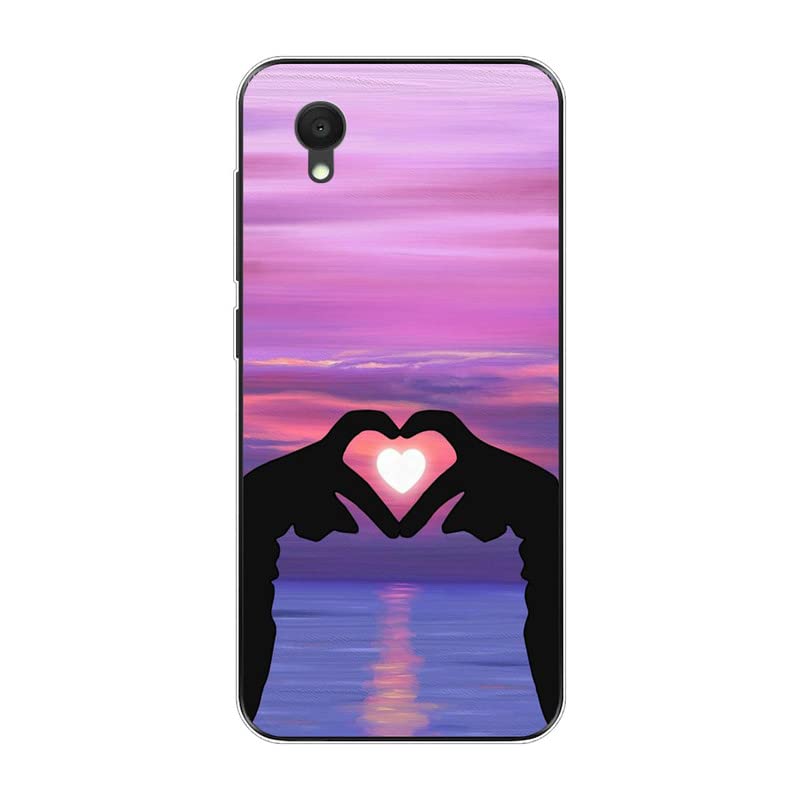 Cover Trasparente Con Stelle E Luna Per Alcatel 1B (2022) – Silicone TPU Antiurto Sottile
