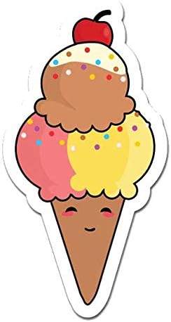 MightySkins - Calcomanías de vinilo para despegar y pegar, diseño de helado, diseño de caricaturas divertidas, 36 pulgadas en su lado más largo