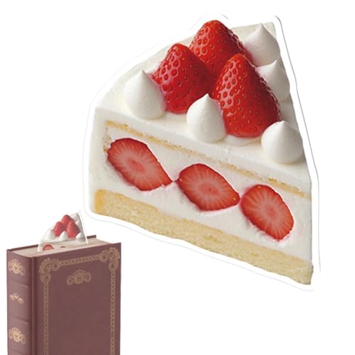 Acrylic marks - Realistic Transparent Cute Bookmarks | 3D Clear Delicious Food Design | Novelty Reading Accessories For Books No