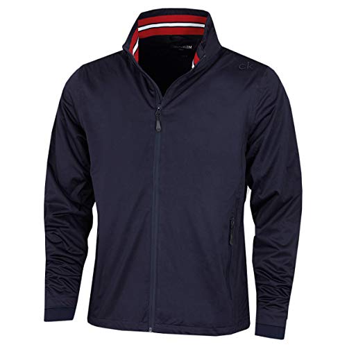 Calvin Klein Mens 2024 Collar Detail Waterproof Stretch Golf Jacket