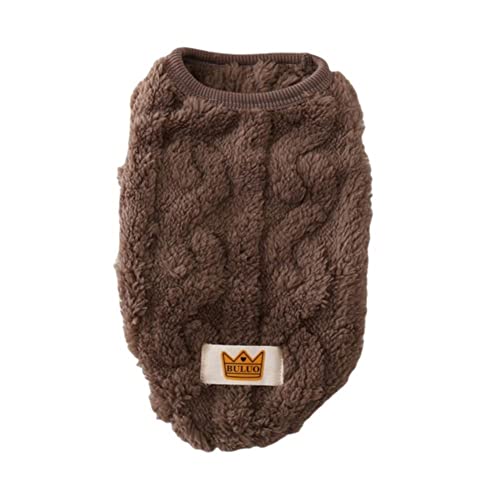 Vêtements de chien manteau pour chat en polaire pull hiver chaud UKKO M