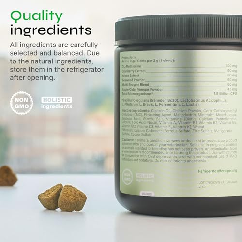 Dog Urine Neutralizer for Lawn - Grass Burn Spot Chews for Dogs - Dog Pee Lawn Spot Saver Caused by Dog Urine - Digestive Health Support Soft Chews - Grass Savers for Dog Urine - Grass Treatment Rocks