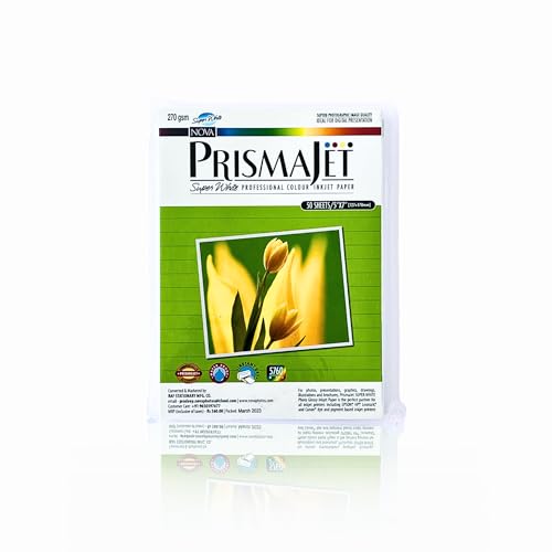 Image of 5X7 Glossy (152mm X 203mm) Inkjet Photo paper 270 GSM 5760 DPI - 50 sheets