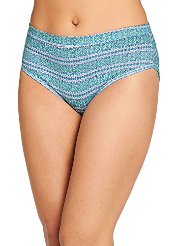 Jockey Women's Underwear Elance Breathe Hipster - 3 Pack, Sheer Lilac/Tribal Stripe/French Riviera, 11 #TOP1