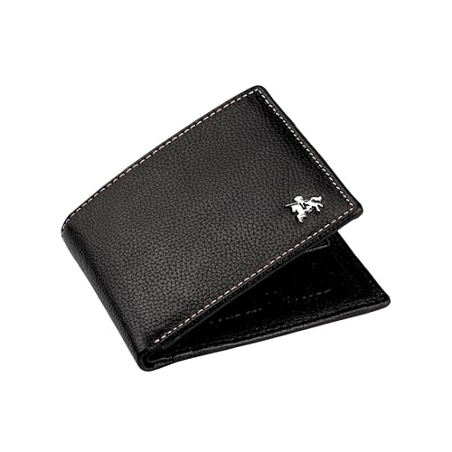LONDON ALLEY Martin Black Leather Wallet for Men | RFID Protected | Classic Leather Wallet | 8 Card Slots. 2 41PFf0lTWHL
