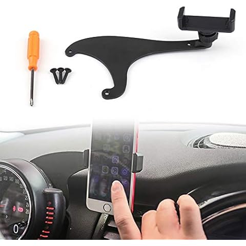Bruce & Shark 360°Rotation Car Phone Mount Cradle Holder Stand Kit Fit For Mini Cooper F60 Gray Cover