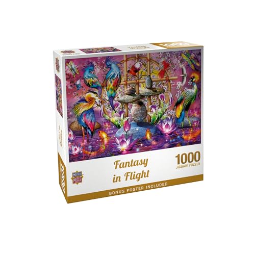 Masterpieces 1000 Piece Jigsaw Puzzle for Adults and Families - Fantasy in Flight - 19.25"x26.63"