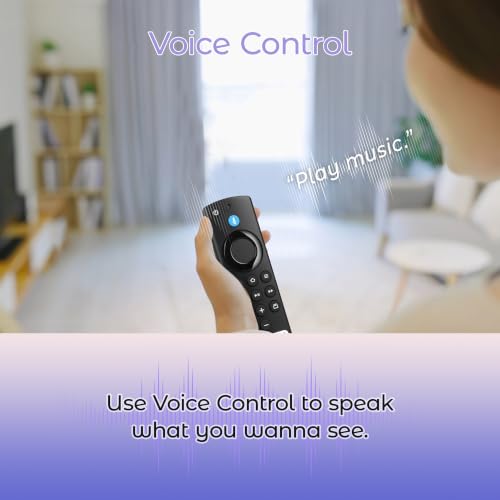Image of TV Remote Control Replacement Compatible with Insignia Fire Series, Pioneer, Cube, Smart TV, for FireStick (4K /4K Max /Lite /2nd Gen /3rd Gen) with Voice