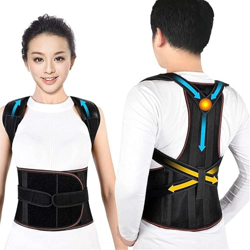 Correcteur de posture pour soulager le dos voute avec support complet de l epaule respirant