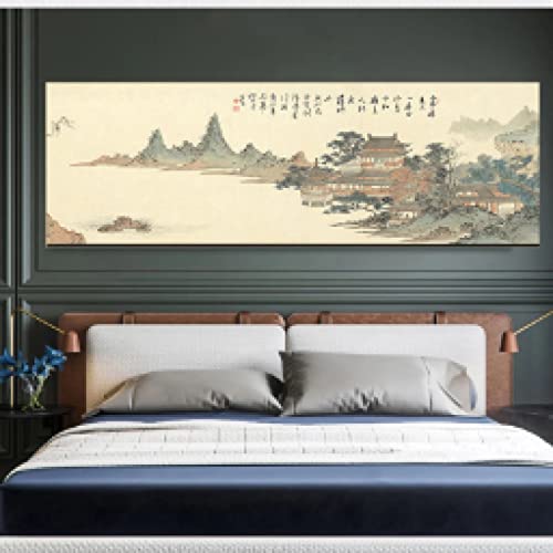 Toile chinoise traditionnelle montagne pour créer un esprit zen