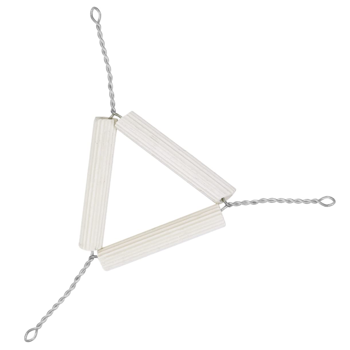 OSOLADY 10pcs Mud Triangular Crucible Stand Experiment Equipment Calefacción Lab Experiment Supplies Crucible Holder Chemistry Heating Rack Science Equipment Pipe Supports White Ceramics