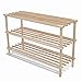 FZYHFA Meuble à Chaussures en Bois Stockage de Chaussures de 3 étagères 2 pièces 74 x 26 x 48,5 cm, abitti Meuble à Chaussures