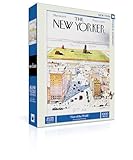 New York Puzzle Company - New Yorker View of The World - 1000 Piece Jigsaw Puzzle