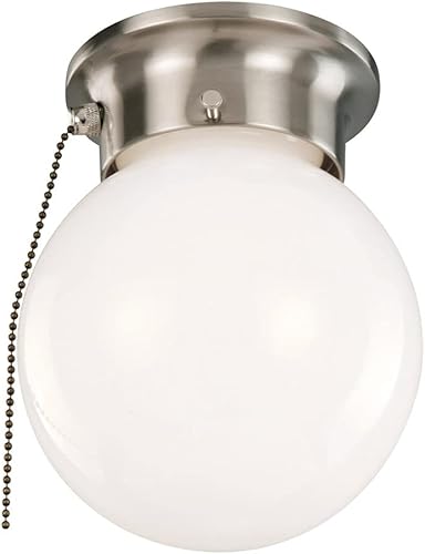 Miniatura 15 de Design House 519264 1 arreglo de iluminación para techo, con cadena, Blanco, 510040, 60watts, 120 volts Blanco,Bronce aceitado,Níquel Satinado,Mate