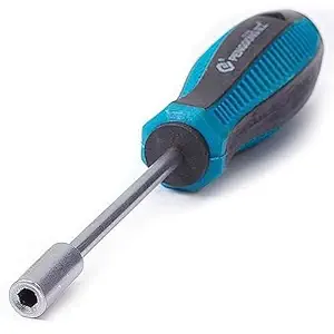 Auniwaig 3.5mm Socket Driver Hex Nut Key Wrench Screwdriver Nutdriver Hand Tool 75mm Round Shaft 1Pcs
