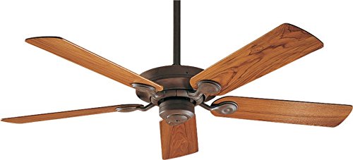 Moderno Ventilatore da Soffitto con 2 pale in legno naturale luce led 130 cm EV107