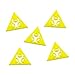 LITKO Large Bio Hazard Tokens, Yellow (5)