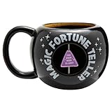 BigMouth Inc Magic Fortune Teller Coffee Mug, Read My Fortune Porcelain Mug with Spinning Pyramid, Fun Halloween Item for Adults and Kids, Novelty Coffee Cup