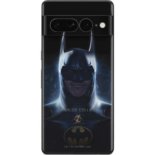 Skinit Phone Decal Skin Compatible with Google Pixel 7 Pro - Officially Licensed Warner Bros The Flash Movie: Batman Poster Design