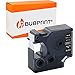 Produktbild Bubprint Kompatibel Schriftband als Ersatz für Dymo 45811 für 350 360D 420P 450D 500 500TS 2000 5500 300 MobileLabeler Weiß auf Schwarz