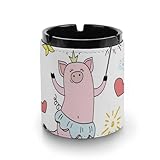 Matériau : L'anneau des cendriers est en cuir respectueux de l'environnement, l'anneau intérieur est en plastique durable. Le porte-cendrier durable et tendance est parfait pour la décoration du bureau de la maison ou de la table.