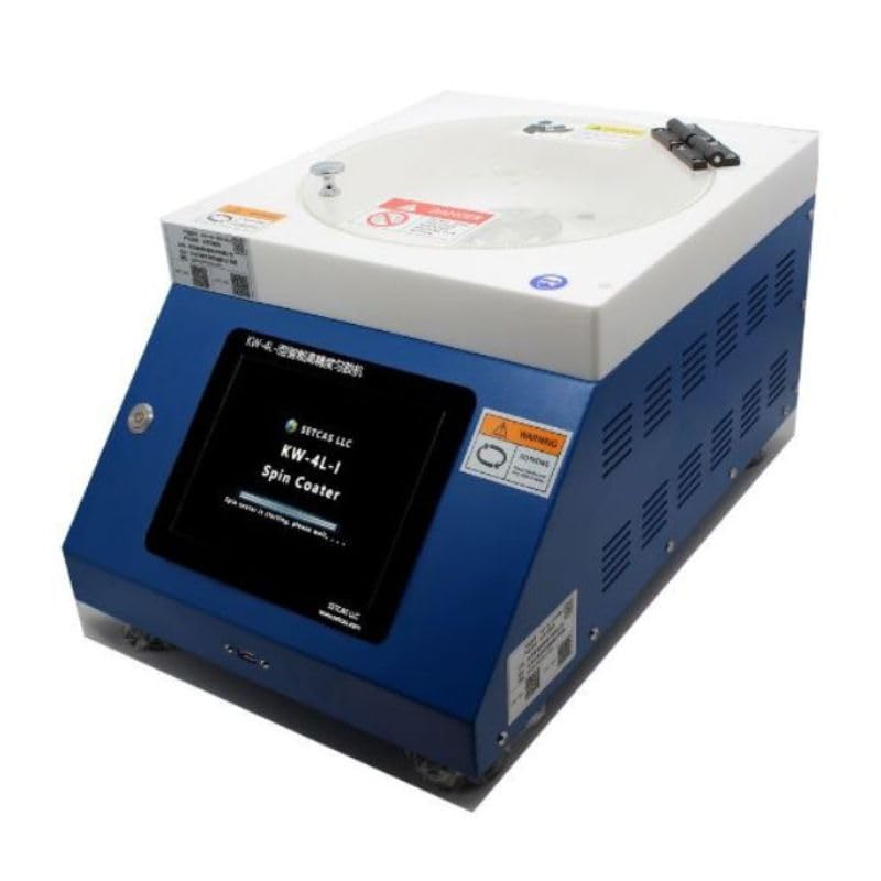 Setcas KW-4L Spin Coater semiconductor high Precision lab Equipment Spin Coating Machine with Oil-Less Vacuum Pump and 3 Chucks
