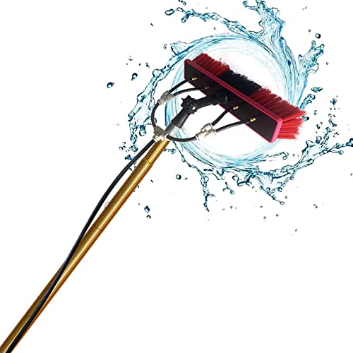 Brosse à eau à 4 trous et perche télescopique vitres sans traces