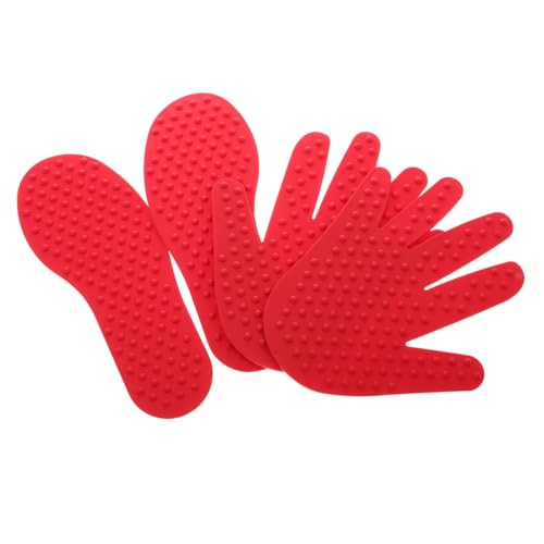 Milisten Juguetes al Aire Equipo de Integración Sensorial Marcadores de Alfombras Huellas Táctiles de Manos para Entrenamiento de Equilibrio Sala de Clases