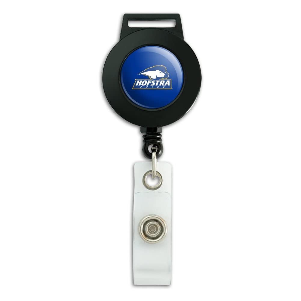Hofstra University Lions Logo Lanyard Retractable Reel Badge ID Card Holder