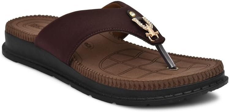Diabetic & Orthopedic with Super Extra Soft Ortho Care Anti-Skid Doubleu Flip-Flops for women Slippers/Doctor Chappal & Footwear HF329