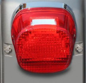 Custom Dynamics GEN2-LDW-R License Plate Light (Red LED Laydown Taillight With for 1999-2016 Harley-Davidson Models)