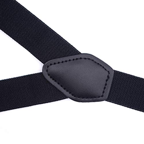 Pretishows Kids Suspenders And Bow Tie Set Black Adjustable Trendy Suspender For Boys #TOP2