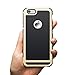 iPhone 6 Case, iPhone 6S Case, DACHUI Apple iPhone 6S Cover Slim Case Protective Double Color Back Shell Bumper Case Durable TPU Cover for iPhone 6/6S (Black+Gold)