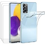 Gelten --- samsung a72 Schutzhülle mit 3 Stück Panzerglas für Samsung Galaxy A72 4G und 5G.