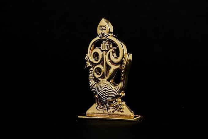 Metal God Dashboard Statue for Car Hindu Deity Idol for Car Dashboard, Home, Office Decor (Om Murugan Gold) by The Great Indian Store