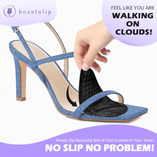 Image of Metatarsal Pads Women: Invisible Ball of Foot Cushions for Heels | Relieve foot pain & stop sliding! Our invisible, reusable heel cushions offer all-day comfort without adding bulk(2 Pairs)