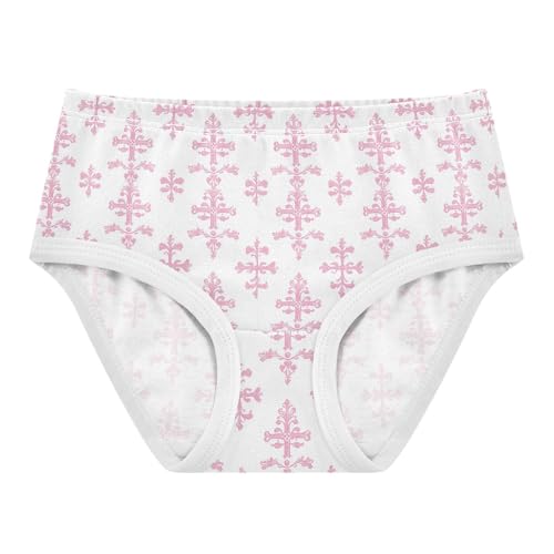 Girls' Underwear Rococo Cross Cotton Stretch Comfort Toddler Panties