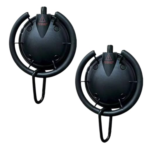 Générique Lot de 2 crochets à ventouse amovibles – Coussinets en caoutchouc de 11 cm, sans perçage, sans résidus, crochets réutilisables et robustes pour salle de bain, cuisine, voiture et verre