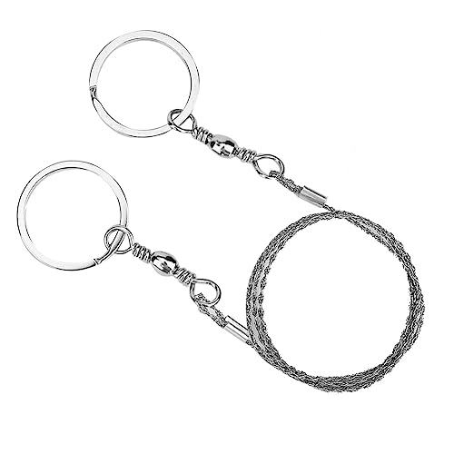 Wire Saw,Strong Four Strand Stainless Steel Wire Stainless Steel Pocket Wire Saw Portable Angle Saw for Cattle Sheep 29.5inch Long