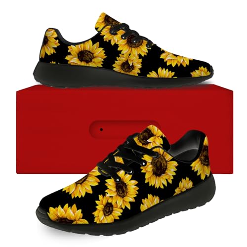 Women's Men's Sunflower Shoes Tennis Running Shoes Yellow Flower Sneakers Gifts for Men Women2
