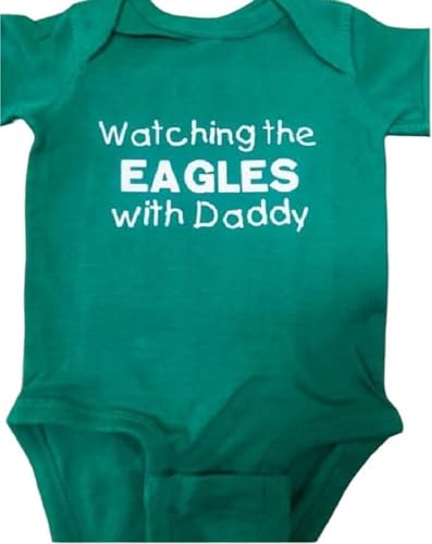 Eagles fans baby bodysuit Eagles custom baby onesie ® infant one piece hate the Cowboys onesie® (6 months, green)