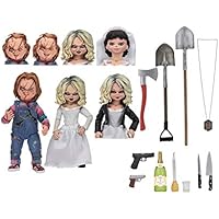 NECA- Chuck & Friends Pack 2 Figuras Ultimate Chucky & Tiffany,