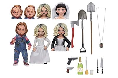 NECA- Chuck & Friends Pack 2 Figuras Ultimate Chucky & Tiffany, 14 a 99 años, Multicolor (NECA42114) | Ya disponible en tu tienda friki favorita! En mundofriki.es!