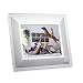 Aura Digital Photo Frame - White - Ivory/Rose Gold Trim - 9.7" Display