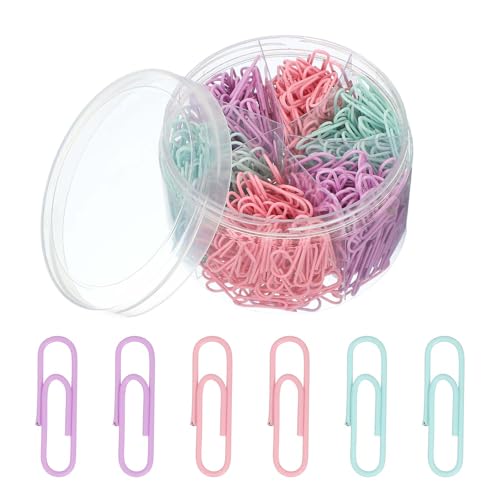 Trombones en métal 28mm PATIKIL fournitures de bureau couleur violet rose vert en gros