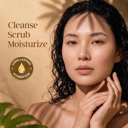 Image of Scrub Soap with Hyaluronic Acid & Coconut Milk - Moisturizing Body Soap for Soft Skin - Enriched with Niacinamide, Hyaluronic Acid, Coconut Milk - 110g /3.88Oz