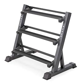 Marcy 3-Tier Dumbbell Rack Multilevel Weight Storage Organizer for Home Gym DBR-86