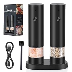 iWarmbase Electric Salt and Pepper Grinder Set