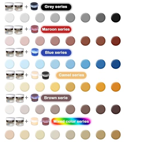 Tile & Fiberglass Quartz Countertop Repair Kit (Color Match), Granite & Tub Repair Kit, 4 oz Porcelain Sink Mable Chip Repair for Cracks Chips Dents Holes Almond Biscuit Bone (Multicolored)